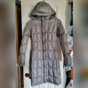The North Face Metropolis 550 Silver Gray Puffer Parka Coat XS